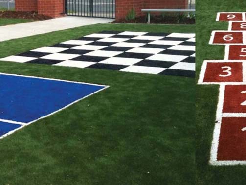 synthetic games area