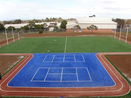 Synthetic sports grounds